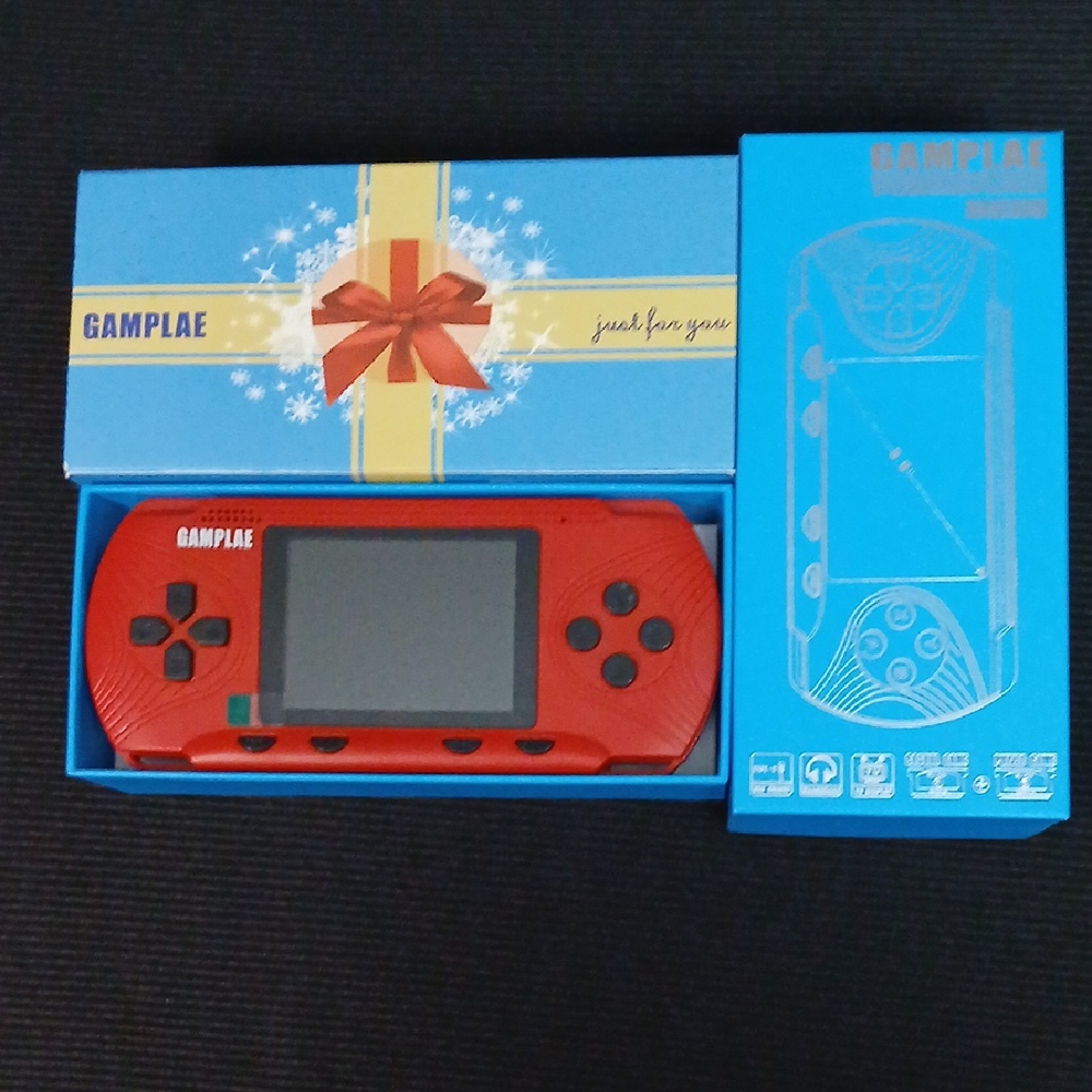 Vibrant Red Handheld Console